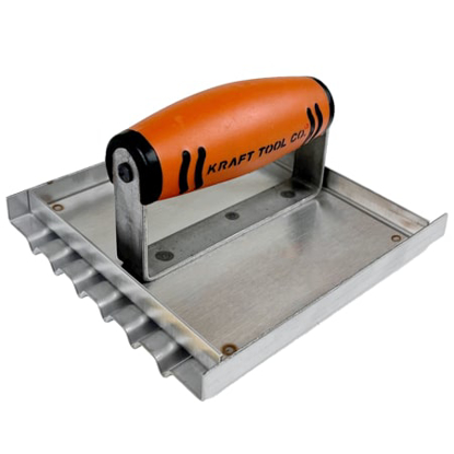 Show details for 6"x 5-1/2" 6 Groove Stainless Steel Safety Hand Groover with ProForm® Handle Picture of 6"x 5-1/2" 6 Groove Stainless Steel Safety Hand Groover with ProForm® Handle