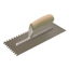 Show details for Hi-Craft® 3/4" x 9/16" x 3/8" U-Notch Trowel with Wood Handle Picture of Hi-Craft® 3/4" x 9/16" x 3/8" U-Notch Trowel with Wood Handle