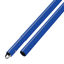 Show details for 6' Blue Powder Coated Aluminum Swaged Button Handle - 1-3/4" Diameter Picture of 6' Blue Powder Coated Aluminum Swaged Button Handle - 1-3/4" Diameter