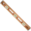 Show details for 48” Professional Mahogany Flat Brass Level (6 Vials) Picture of 48” Professional Mahogany Flat Brass Level (6 Vials)