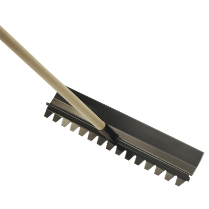 Picture of 22-1/2" x 5" Steel Concrete Rake with Handle