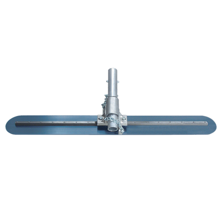 Picture of 42" Round End Blue Steel Fresno Trowel with EZY-Tilt® Bracket