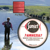 Picture of 10 lb. Red Amnesia Memory Free Fishing Line (Box of 10 spools)