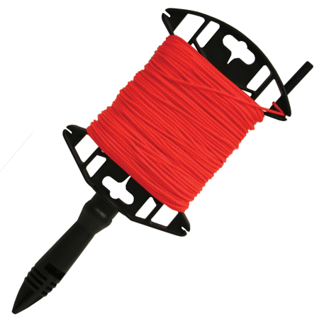 Picture of Fluorescent Orange Braided Nylon Mason's Line - 100' Utility Winder