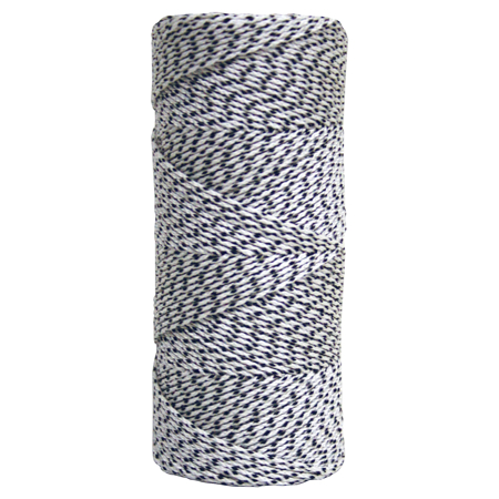 Picture of White & Black Bonded Braided Nylon Mason's Line - 1000' Tube