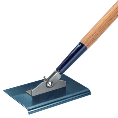 Picture of 9" x 10"  3/8" R 2-Way Blue Steel Walking Edger with Handle