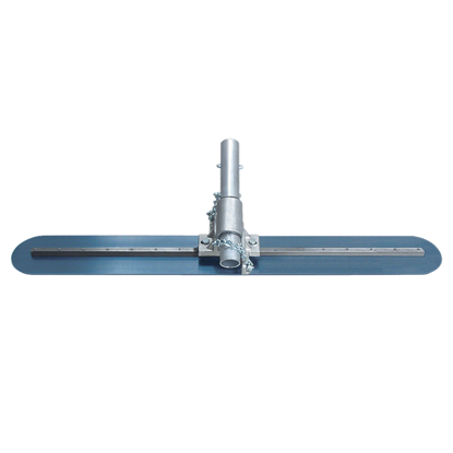 Picture of 30" Round End Blue Steel Fresno Trowel with EZY-Tilt® Bracket