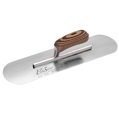 Picture of Elite Series Five Star™ 16" x 4" Carbon Steel Pool Trowel with Laminated Wood Handle on a 13-5/8" Long Shank