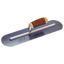 Picture of Elite Series Five Star™ 14" x 4" Blue Steel Pool Trowel with Leather Handle on a 11-5/8" Long Shank
