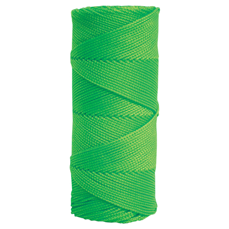 Picture of Fluorescent Green Braided Nylon Mason's Line - 500' Tube